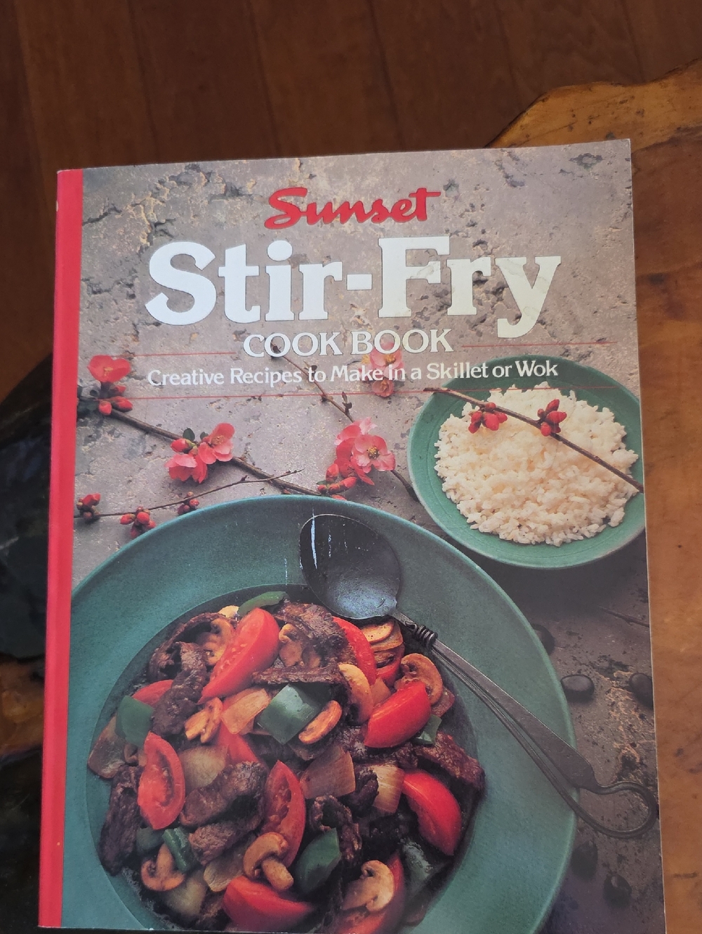 Sunset Stir-Fry Cook Book - Red Cover 1988 Vintage